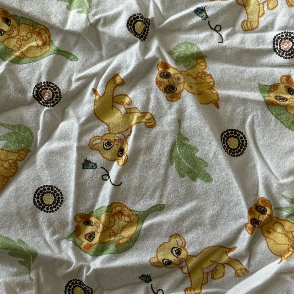 Disney Baby Lion King Fitted Crib Sheet Cotton Simba Gender Neutral Color